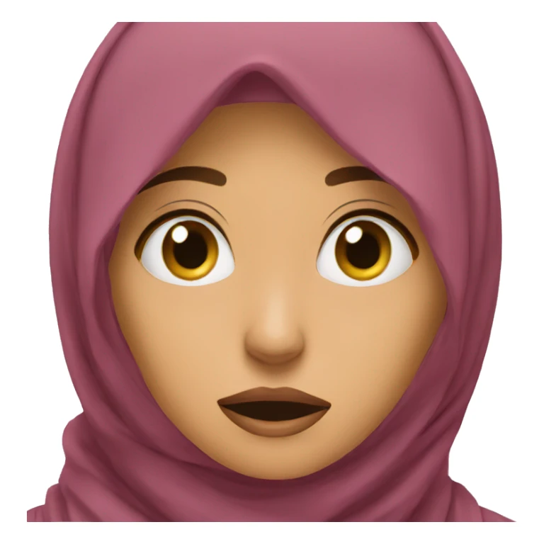 hijabi scared sticker