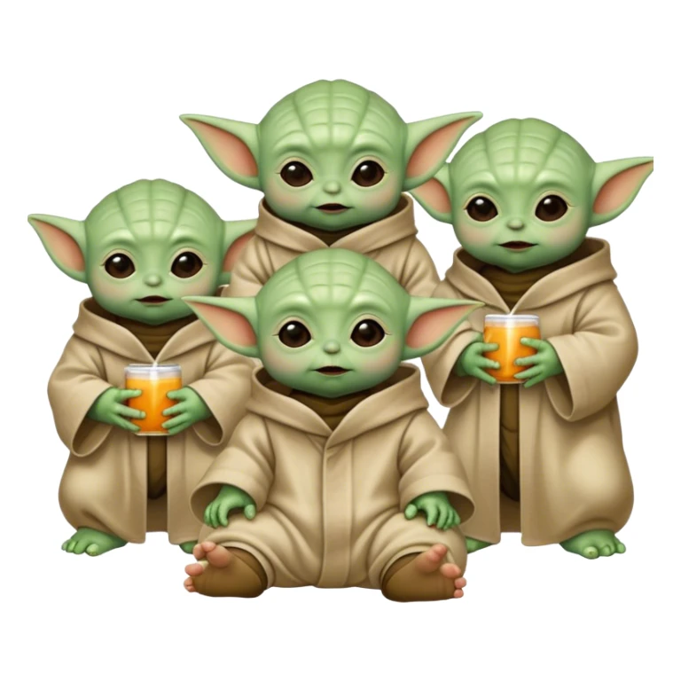 baby yoda party  sticker