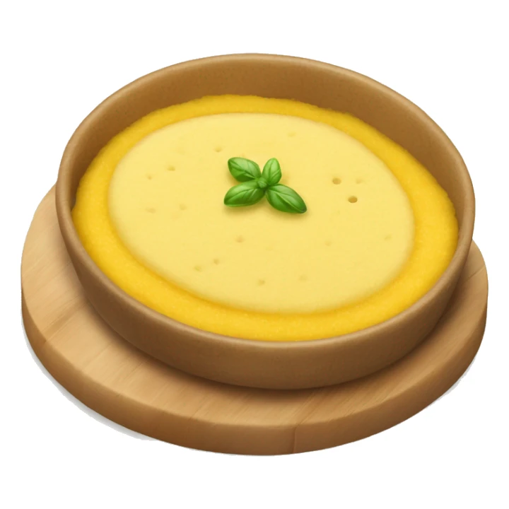 Mamaliga Polenta Romanian dish. Add some grill stripes and some grated cheese sticker