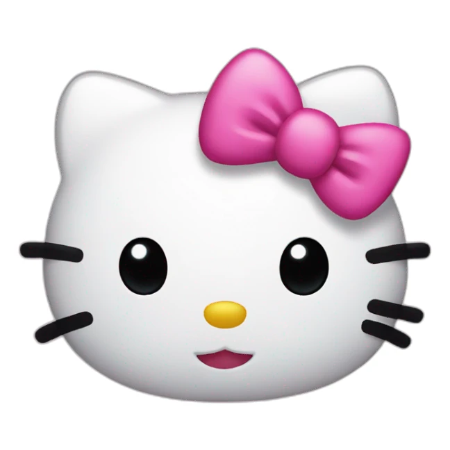 Hello Kitty pink sticker