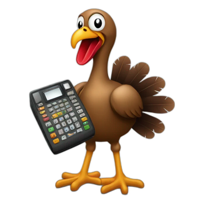 Imagine a turkey having a conversation with a vintage Avaya phone—infuse creativity into this unexpected encounter! sticker
