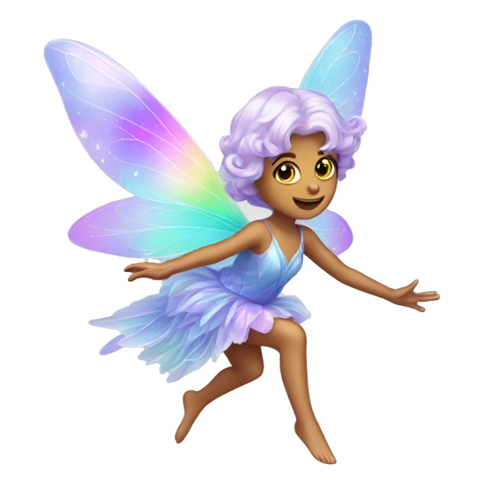 Iridescent fairy flying twinkle sticker