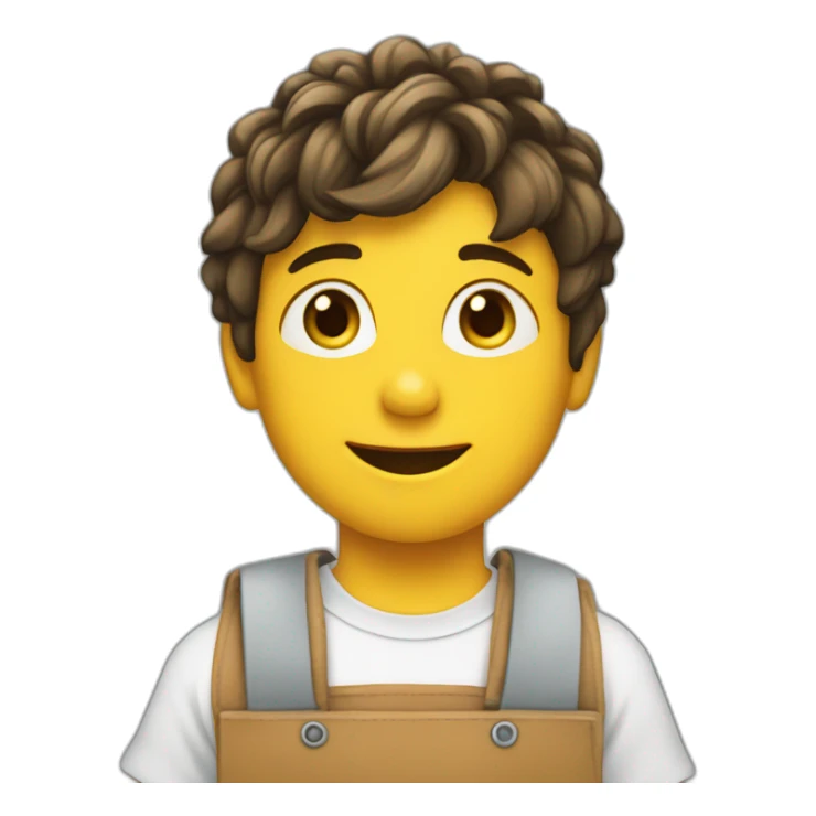 Boy with banner written "Come on Sara !" sticker