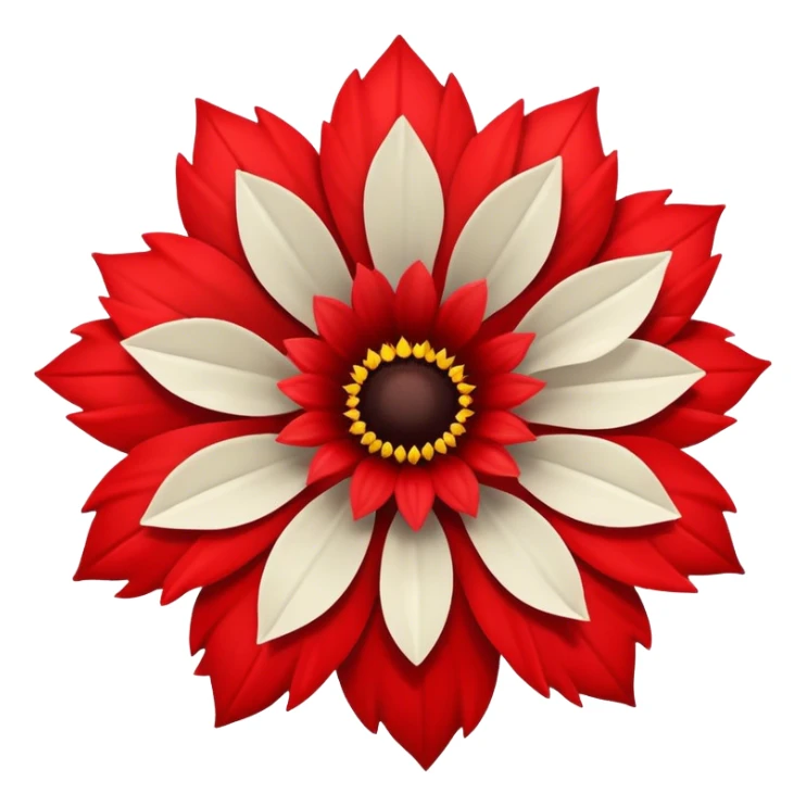 flower with scary theeth but no face sticker