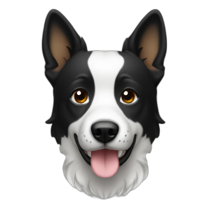 Kintamani dog black and a bit of white sticker