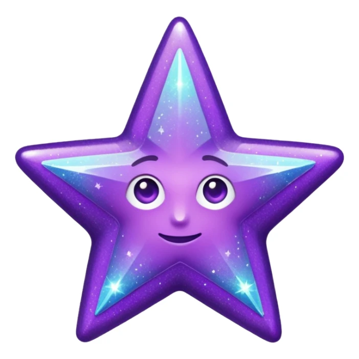 Purple Glitter Symbol of Manager sticker