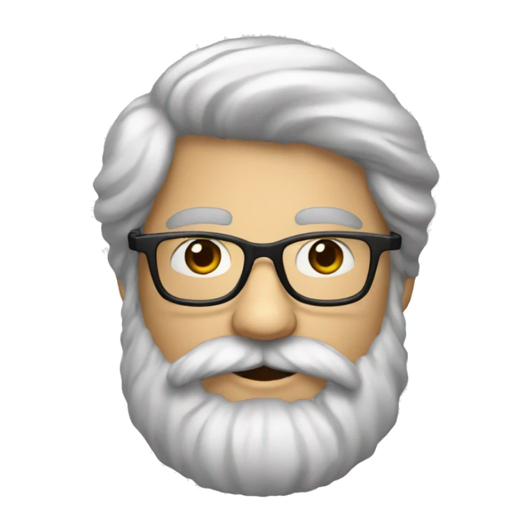 French Bearded person majestic with glasses sticker