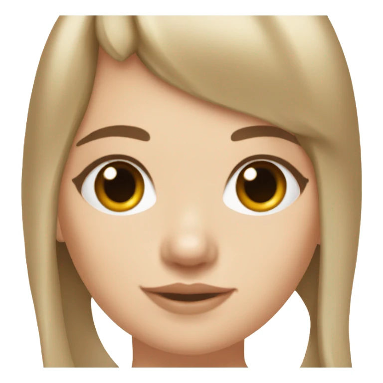 white girl with brown hair, bangs, wing eyeliner and a nose ring piercing sticker