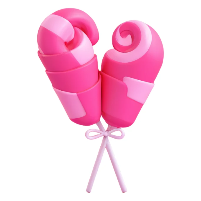 pink candy sticker