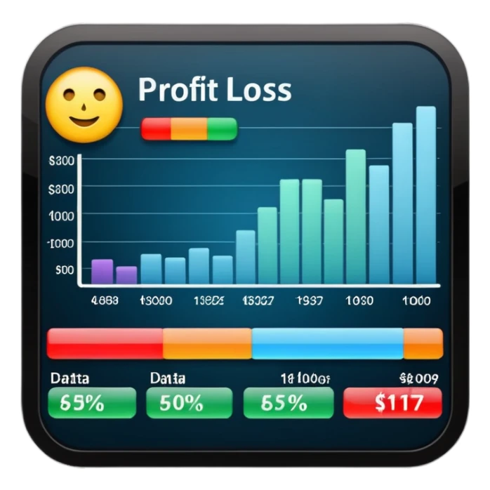 profit and loss chat stocks sticker
