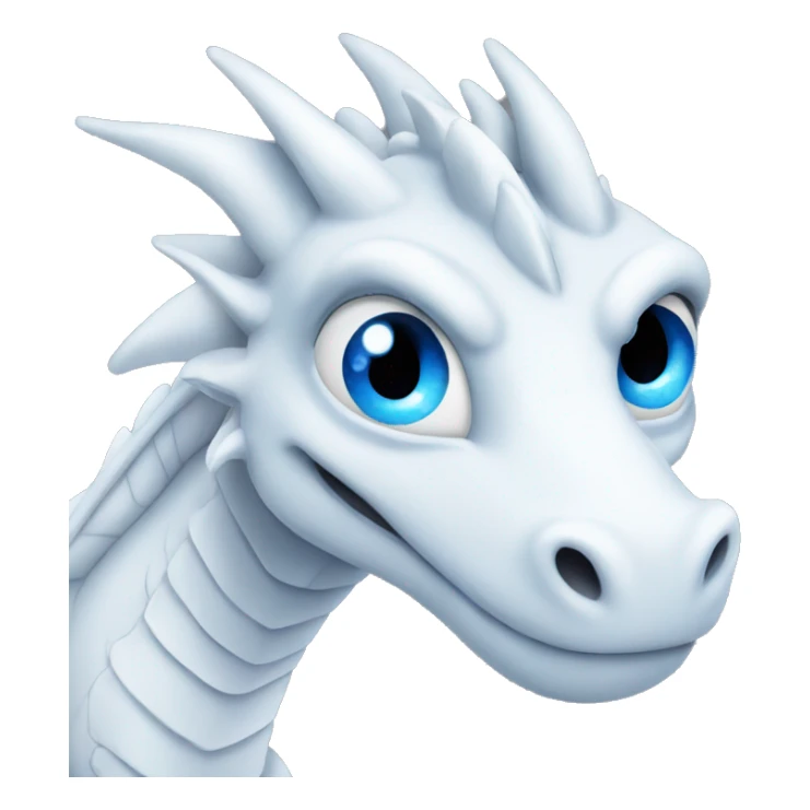 White Dragon with a Blue eyes sticker