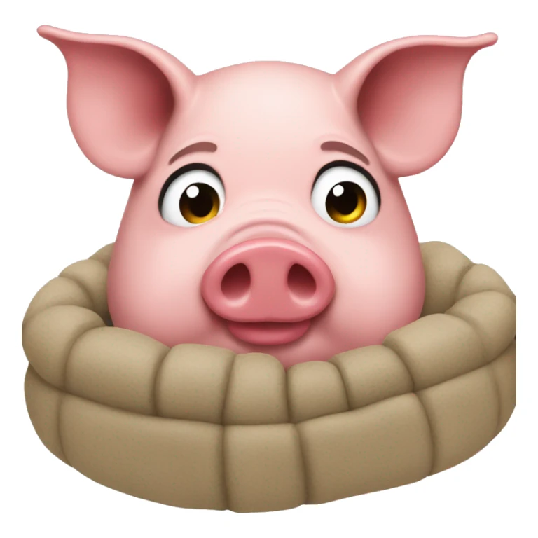 stinky pig with jordans sticker