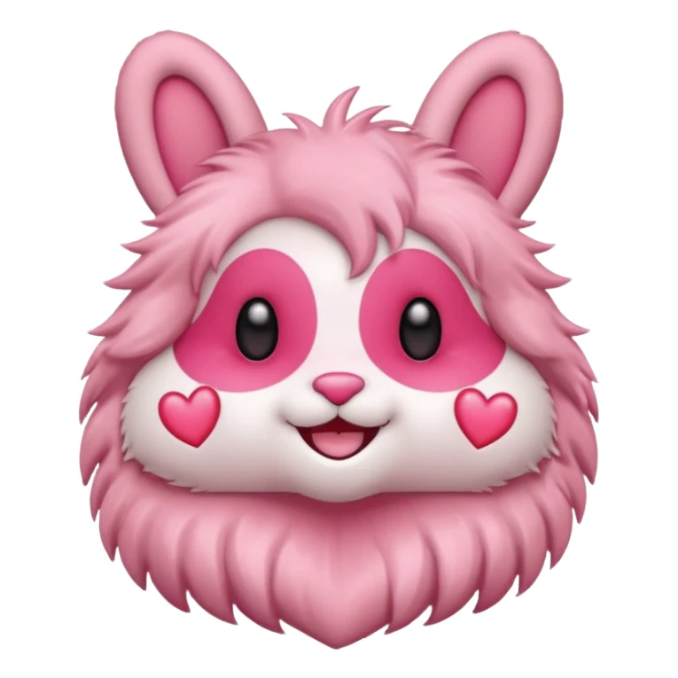 Labubu smiling character with heart eyes sticker