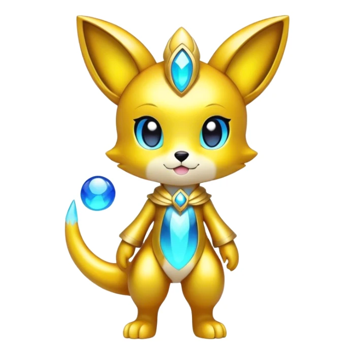 Shiny Chibi Anthro Sona Fakemon-Spectrobe Full Body sticker