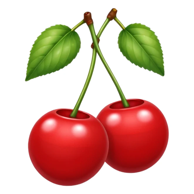 pair of cherries but the cherries are red 8 balls sticker