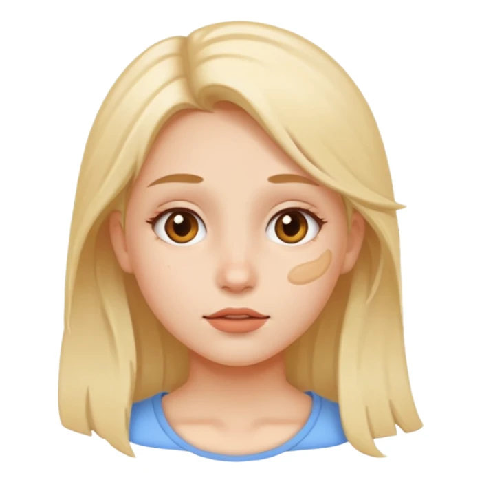 Girl cum on face sticker