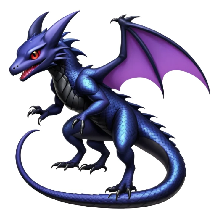 Shiny Epic Badass Gothic Noibat-Salandit-Nargacuga-Hybrid sticker
