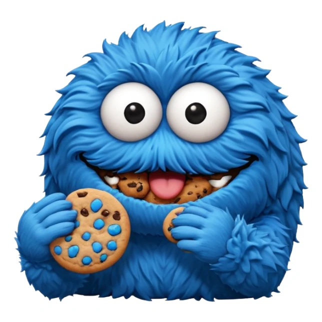 Cookie Monster Sesame Street sticker