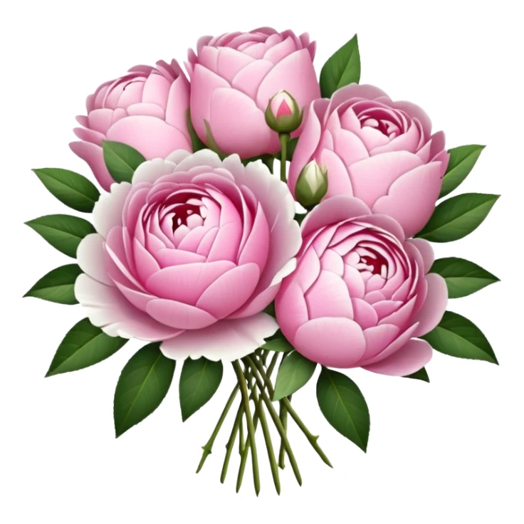 pink and white bouquet of ￼flowers  sticker