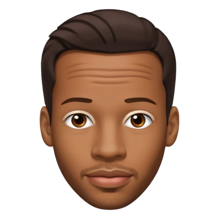 Marlon Wayans with dark brown hair sticker