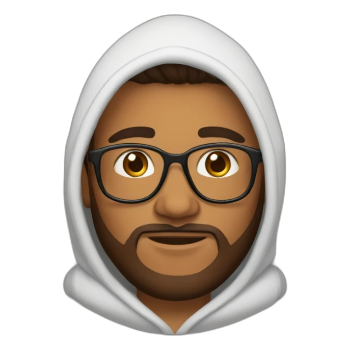 brown-moroccan-person-glasses-hoodie-no beard sticker
