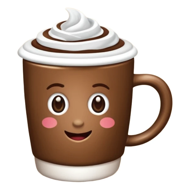 Dansende Kop koffie met hartjes sticker