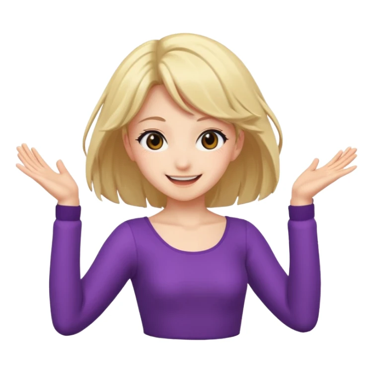 Naked anime girl dancing  sticker