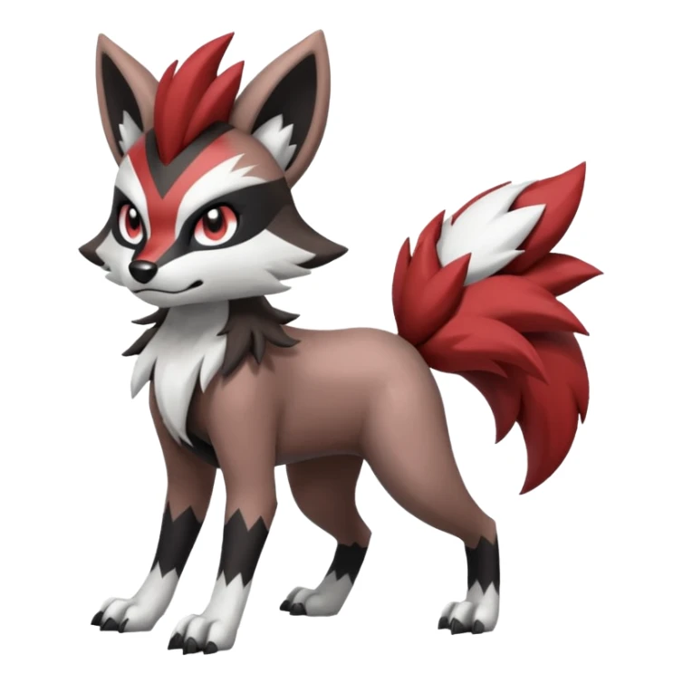Meloetta-Obstagoon-Lycanroc-Pokémon-Fakémon-fusion-hybrid-creature sticker