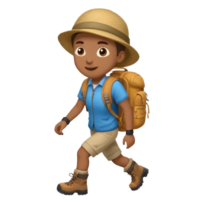 Traveler character with A slight expression of excitement and urgency sticker