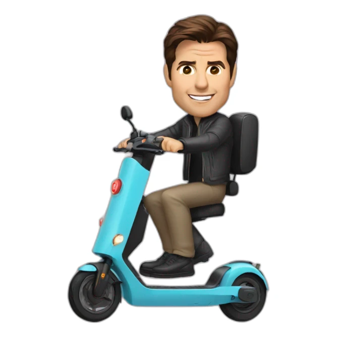 Tom Cruise electric scooter  sticker