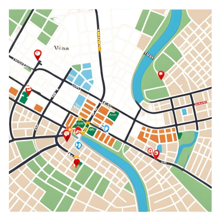 a map of vienna  sticker