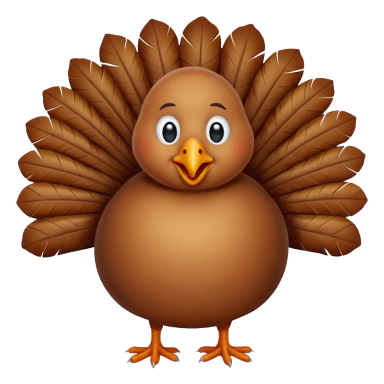 A turkey that’s crying out of happiness sticker