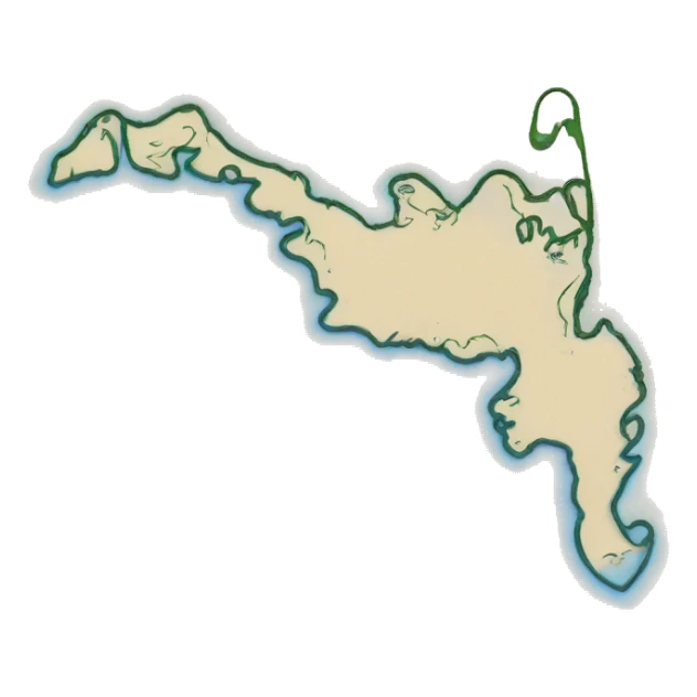 Outline of Nantucket Island, Massachusetts  sticker