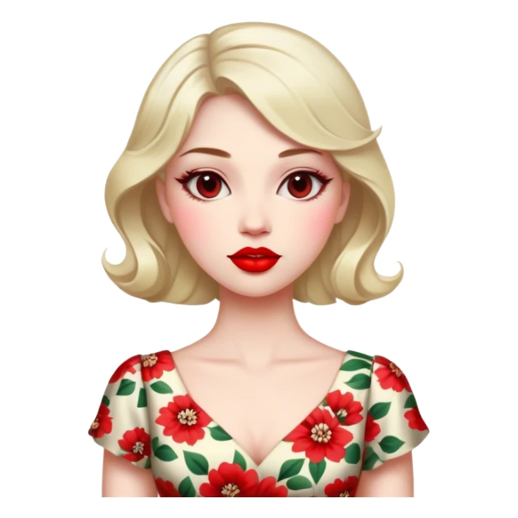 woman dress polish sticker