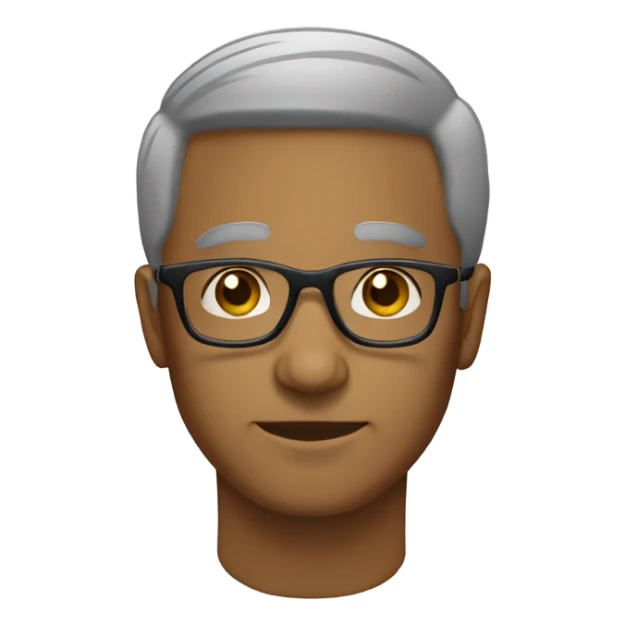 light brown man older glasses fade sticker