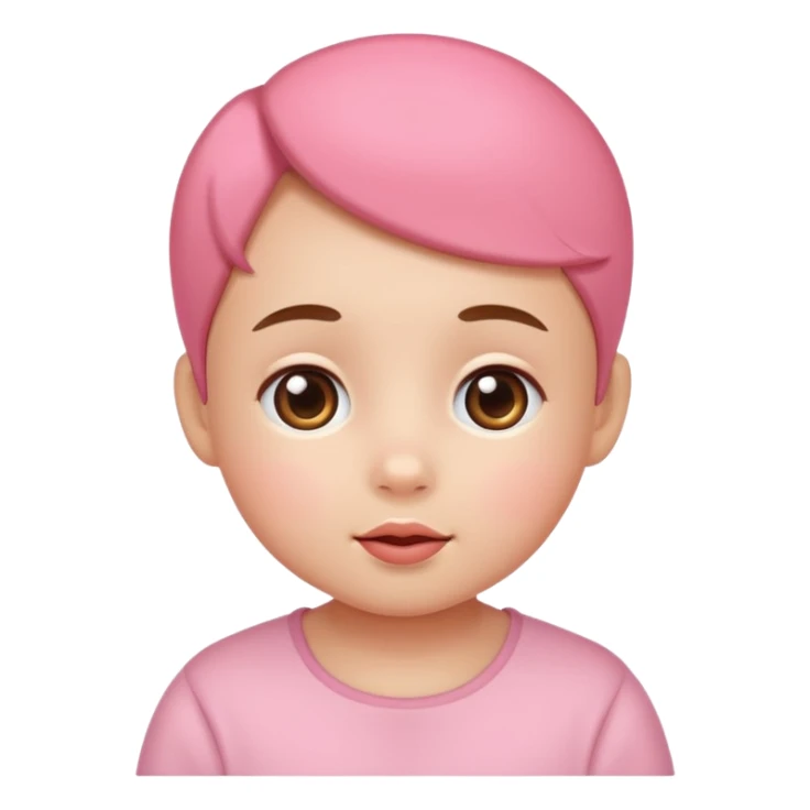 This face as a baby sticker