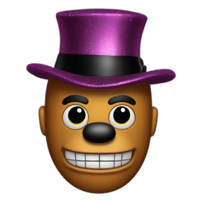 Glam rock Freddy from FNaF sticker