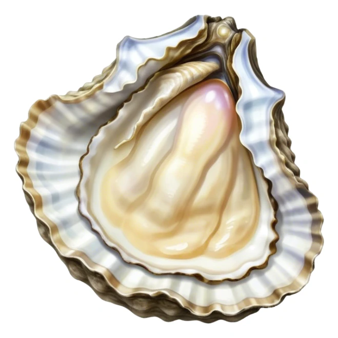 Detailed oyster sticker