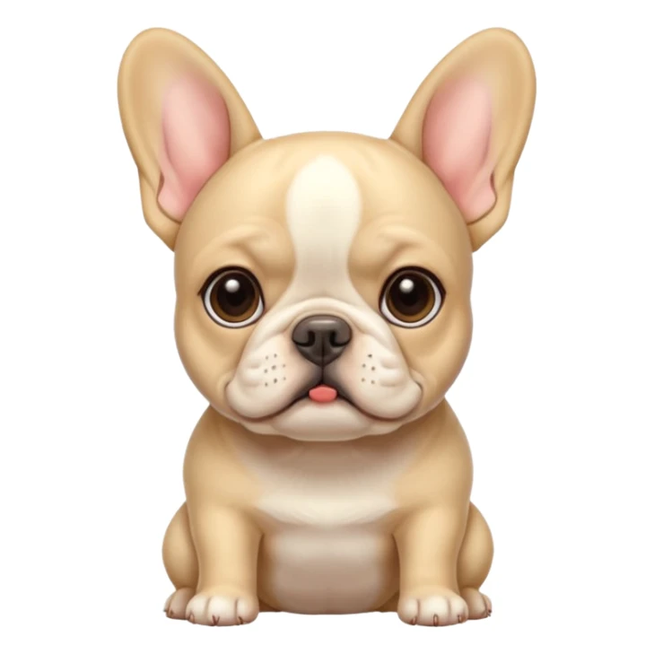 French Bulldog cream colored female sticker