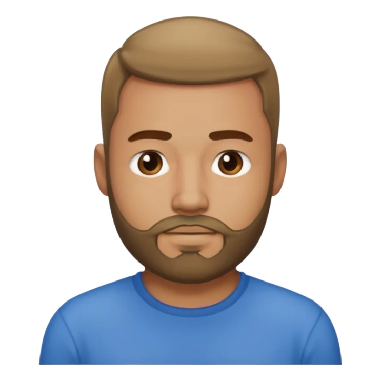 Guy with chinstrap beard and shirt that says simp sticker