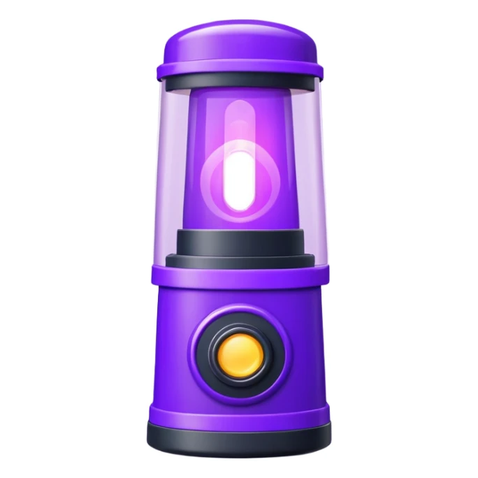 purple police siren sticker