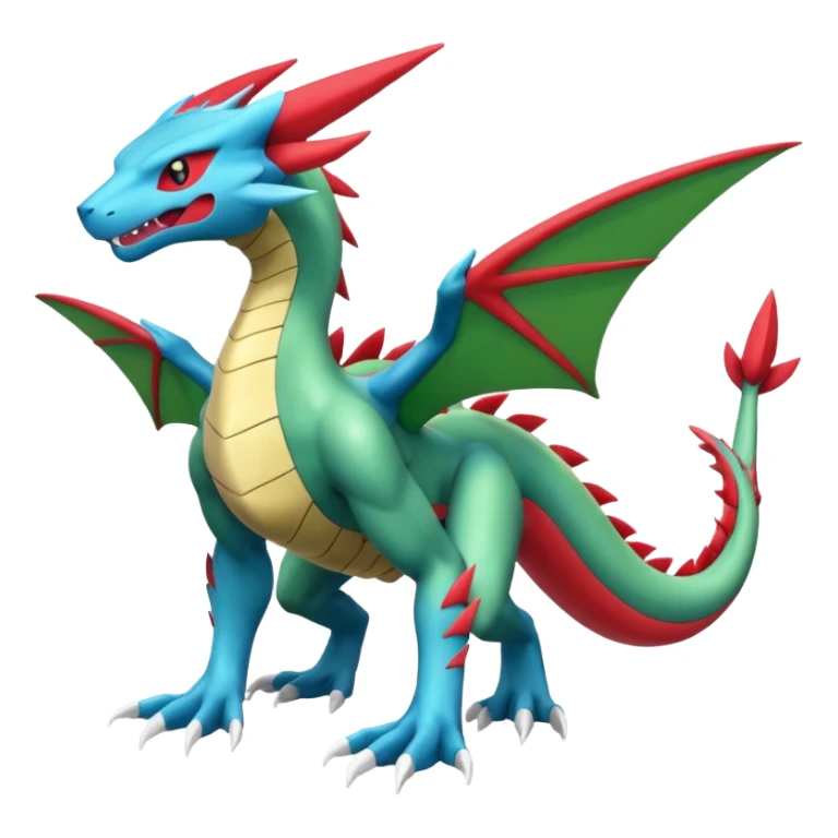 Zeraora-Flygon-Salamence-fusion (full body) sticker