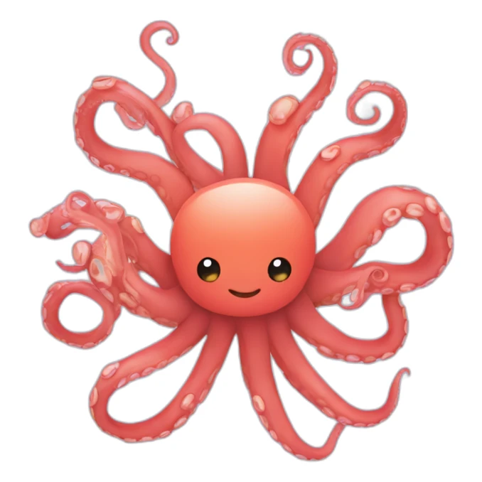 An octopus surrounded by love and five people  sticker