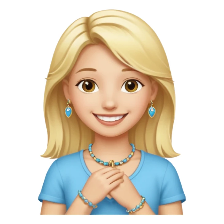 Charm Bracelet Girl sticker