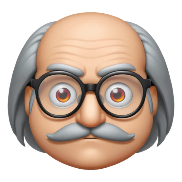 Dr. Robotnik from the Sonic the Hedgehog movie with glasses sticker