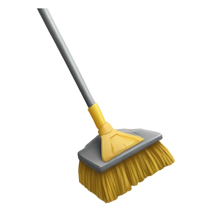 “Dusty Phone with a broom sweeping off dirt and dust” sticker