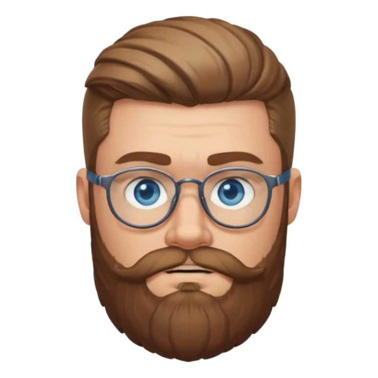 Viking guys, beard, glasses
 sticker
