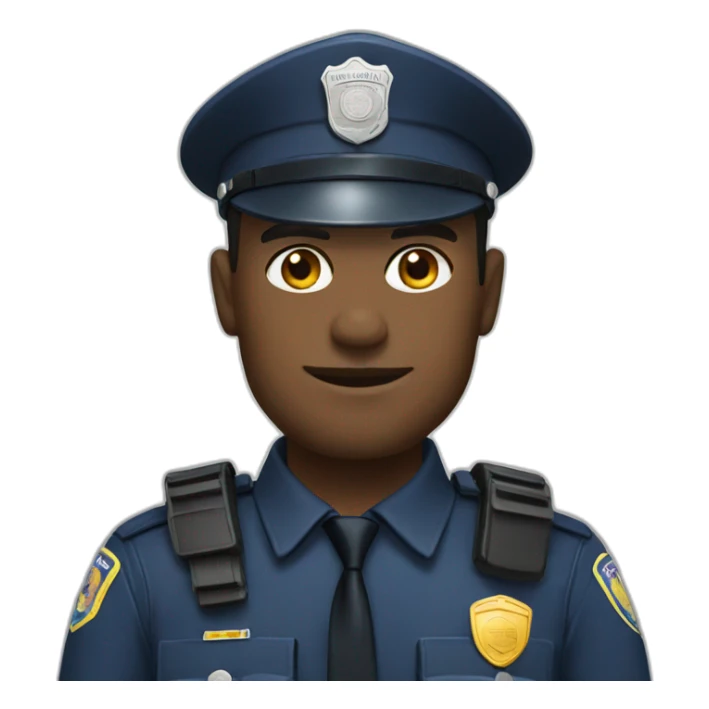 Police man France sticker