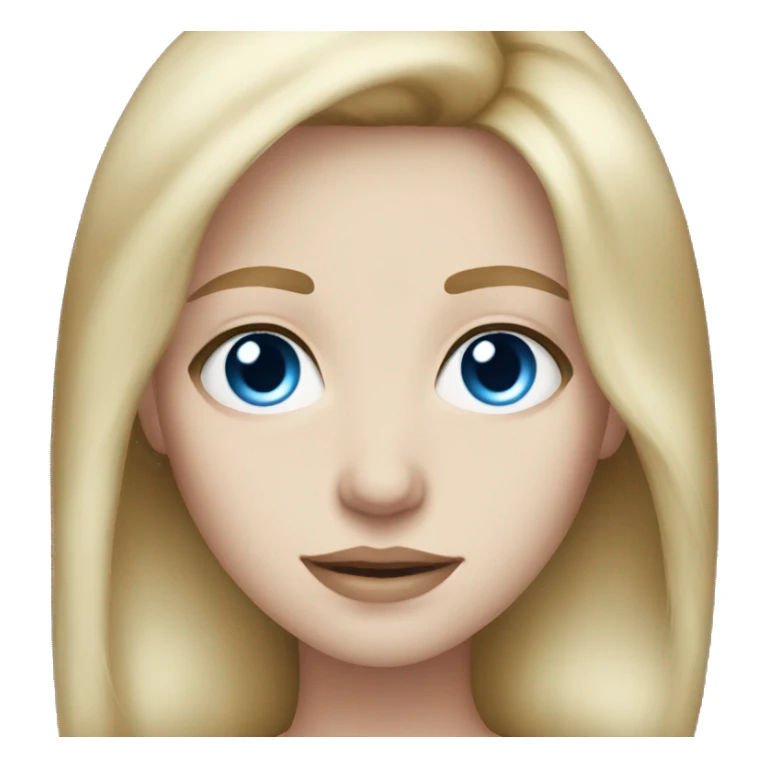 dark blonde pale skin blue eyes sticker