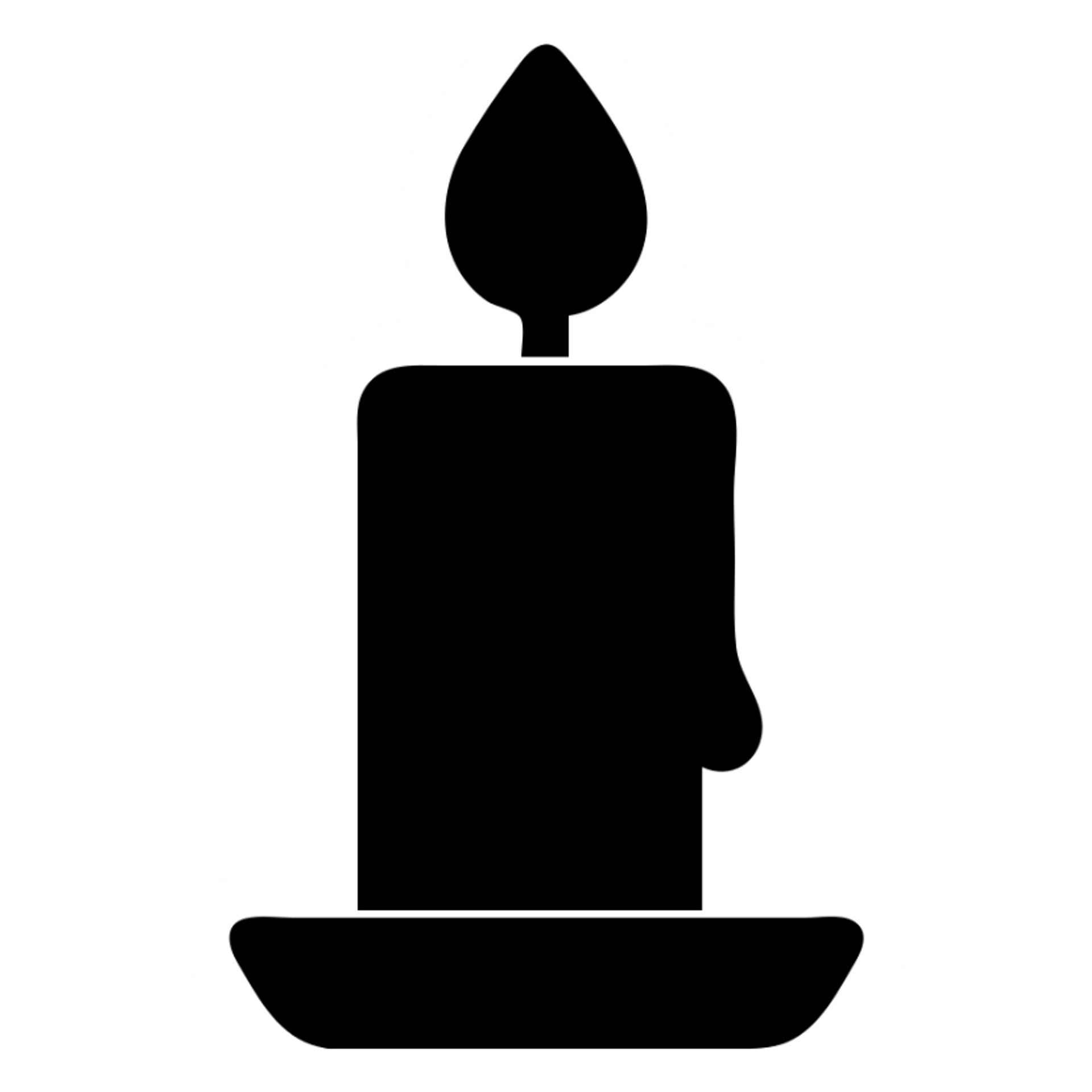 candle burning down sticker